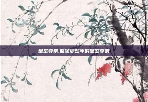 皇室尊亲,回顾那些年的皇室尊亲