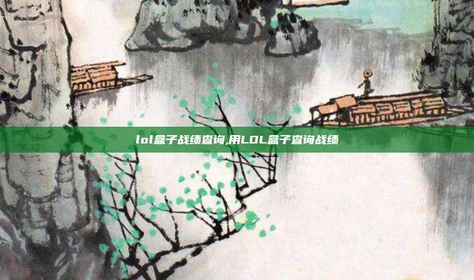 lol盒子战绩查询,用LOL盒子查询战绩