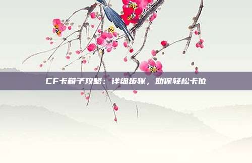 CF卡箱子攻略：详细步骤，助你轻松卡位