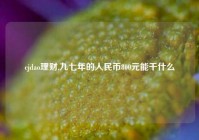 cjdao理财,九七年的人民币800元能干什么