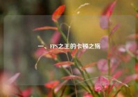 一、FPS之王的卡顿之殇