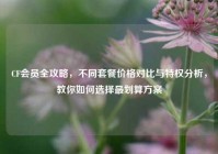 CF会员全攻略，不同套餐价格对比与特权分析，教你如何选择最划算方案