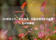 DNF神圣之力，职业传承、技能觉醒与史诗叙事的终极解析