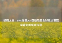 破晓之战，DWG加冕2020英雄联盟全球总决赛冠军背后的电竞传奇