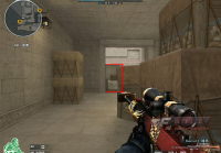 CF穿越火线爆破模式黄金之国狙击怎么卡点