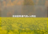 狂剑官网,霸气的m762网名