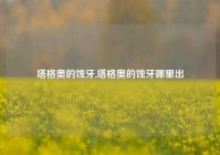 塔格奥的蚀牙,塔格奥的蚀牙哪里出