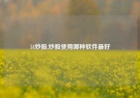 51炒股,炒股使用哪种软件最好