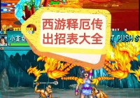 街机西游释厄传出招表，键盘大招连招分享！