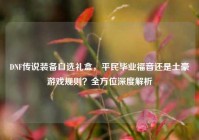 DNF传说装备自选礼盒，平民毕业福音还是土豪游戏规则？全方位深度解析