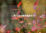 dnf妖刀,加功速最高的太刀