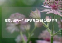 嘻嘻，解码一个拟声词背后的社会情绪密码