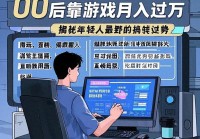 00后靠游戏月入过万？揭秘年轻人最野的搞钱姿势！