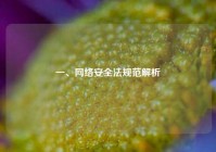 一、网络安全法规范解析