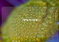 （全文约4500字）