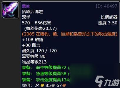 魔兽世界黑冰是什么？新手必看武器详解来了！