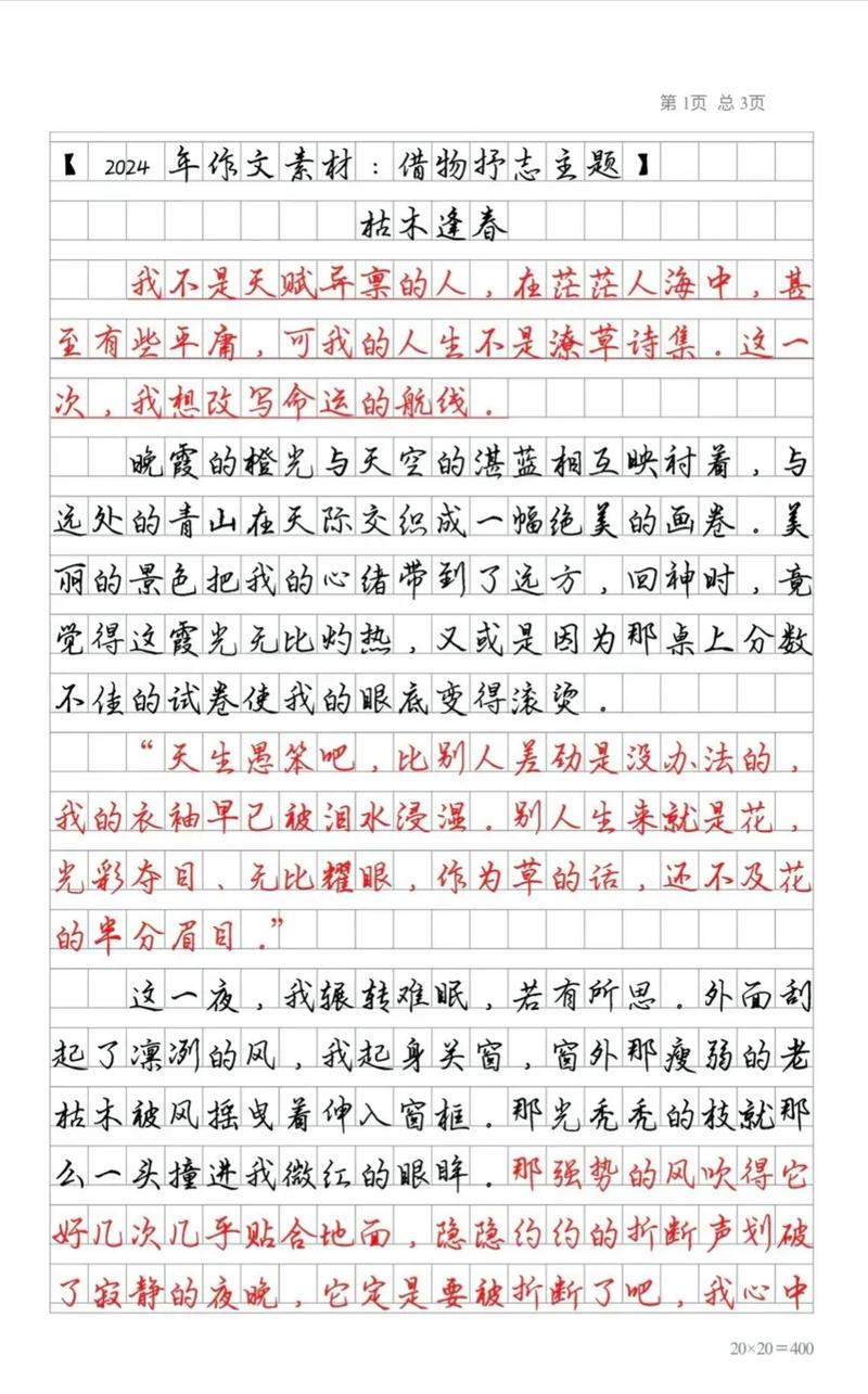 错一道题就被学长插一根笔？这篇作文火了！