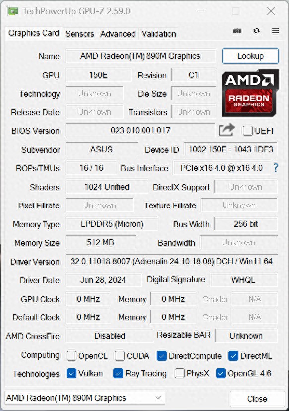 amd wx3100的游戏性能_AMD Radeon 890M RDNA 3.5核显性能评测_锐龙AI 300系列大小核CPU表现分析
