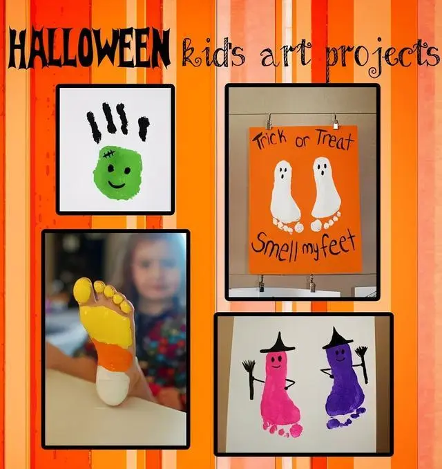 亲子DIY手工作业_万圣节游戏卡制作_万圣节创意手工