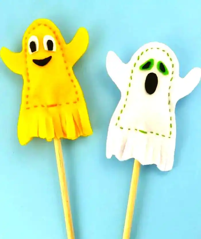 万圣节DIY手工_万圣节游戏卡制作_幽灵面具DIY