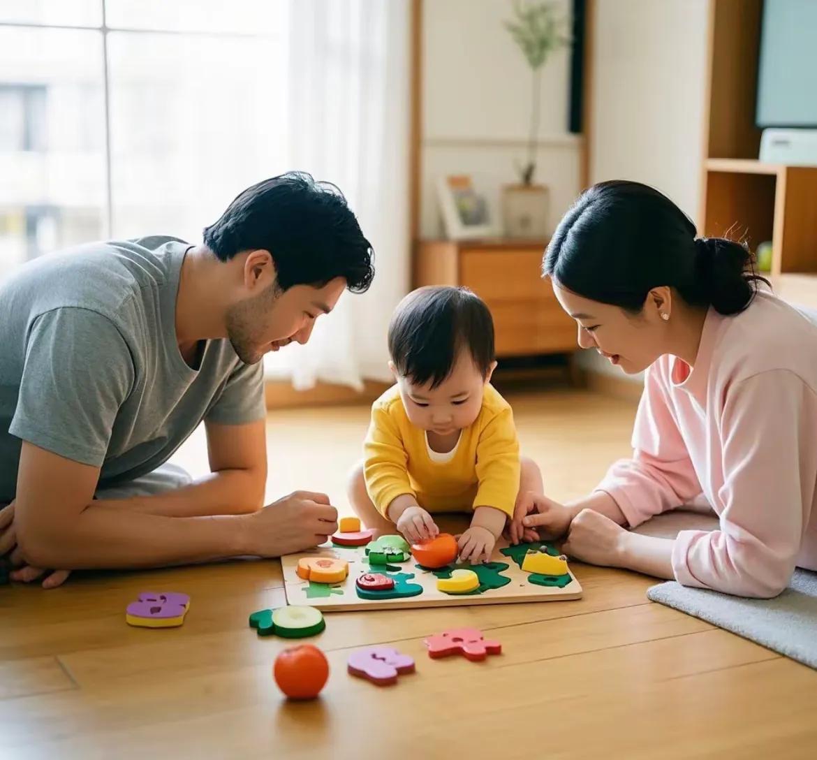 亲子互动早教游戏_1岁宝宝大脑发育游戏_早教游戏0-3岁