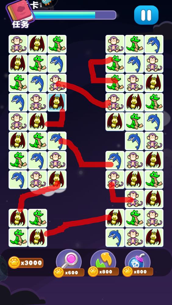 游戏宠物连连看3.1_乐游连连看精灵宝可梦图案连连看游戏_连连看小游戏萌宠乐园模式