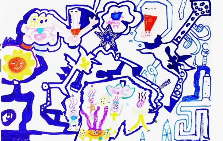 培养幼儿想象力绘画游戏_小学生儿童画画游戏_绘画活动提升孩子想象力