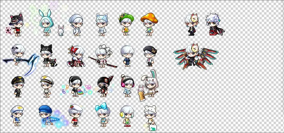 冒险岛发型搭配_妖精维英发型搭配_冒险岛贤重发型