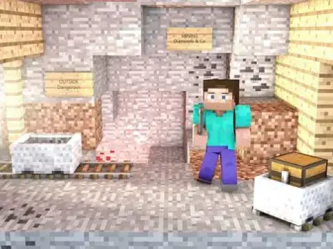Minecraft 史蒂夫的梦想之旅 矿车！