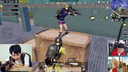 刺激战场奇怪君316 超爽的AUG与大菠萝扫车, 王牌局三人四排18杀吃鸡 绝地求生刺激战场