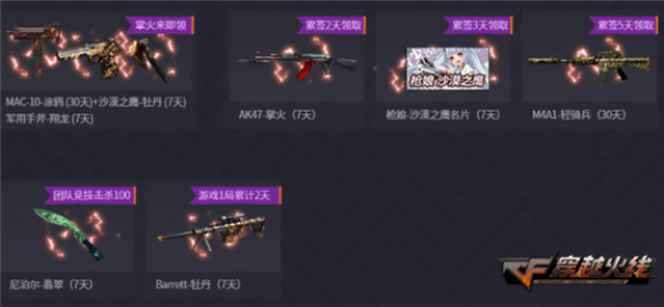 火爆周末活动 CF幻影幽灵(永久)签到免费领取