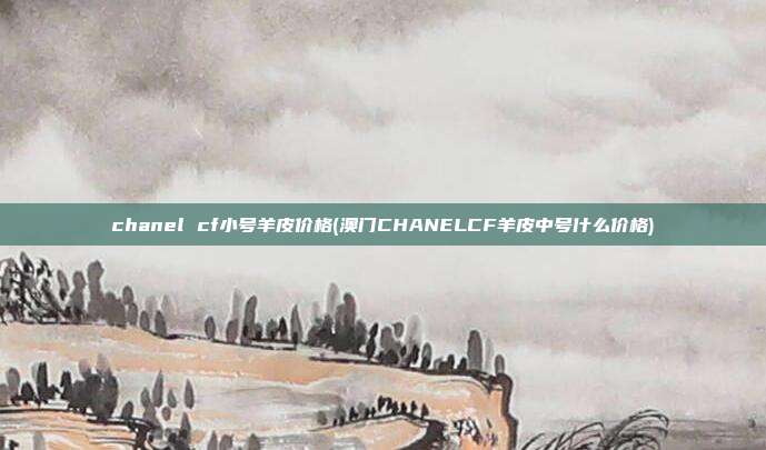 chanel cf小号羊皮价格(澳门CHANELCF羊皮中号什么价格)