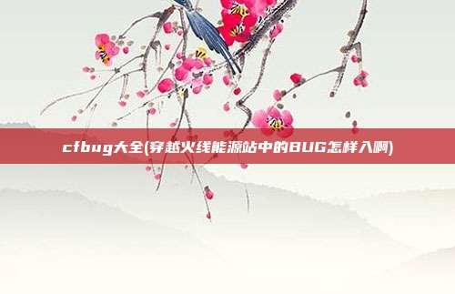 cfbug大全(穿越火线能源站中的BUG怎样入啊)