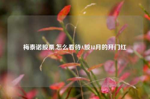梅泰诺股票,怎么看待A股12月的开门红