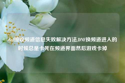 dnf接收频道信息失败解决方法,DNF换频道进入的时候总是卡死在频道界面然后游戏卡掉