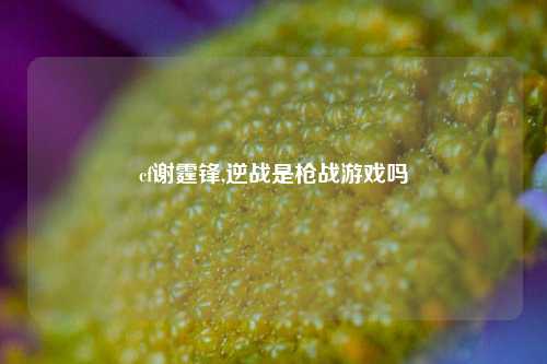 cf谢霆锋,逆战是枪战游戏吗