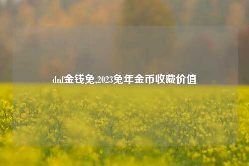 dnf金钱兔,2023兔年金币收藏价值