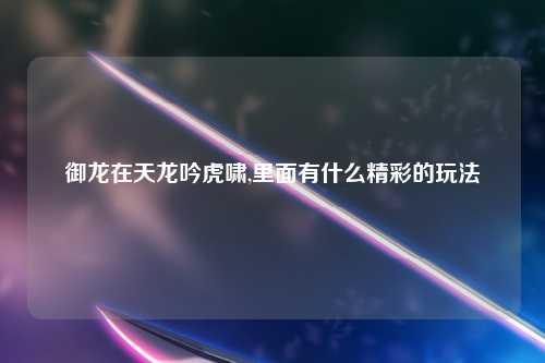 御龙在天龙吟虎啸,里面有什么精彩的玩法