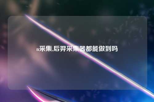 n采集,后羿采集器都能做到吗
