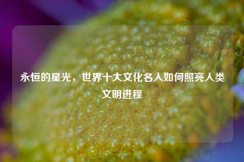 永恒的星光，世界十大文化名人如何照亮人类文明进程