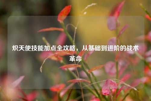 炽天使技能加点全攻略，从基础到进阶的战术革命