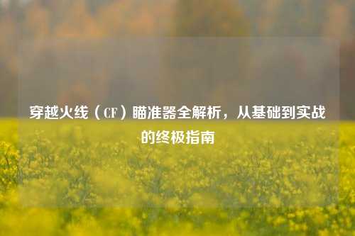 穿越火线（CF）瞄准器全解析，从基础到实战的终极指南