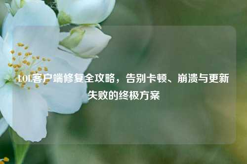 LOL客户端修复全攻略，告别卡顿、崩溃与更新失败的终极方案