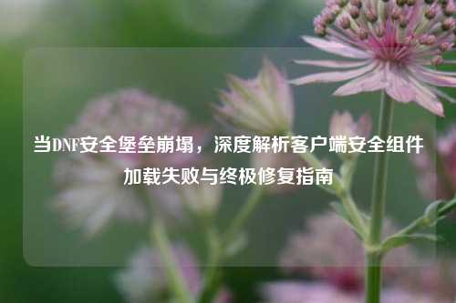 当DNF安全堡垒崩塌，深度解析客户端安全组件加载失败与终极修复指南