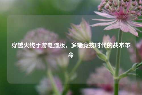 穿越火线手游电脑版，多端竞技时代的战术革命