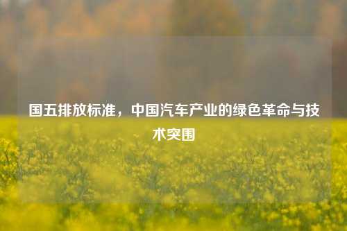 国五排放标准，中国汽车产业的绿色革命与技术突围