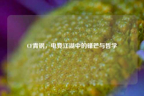 CF青钢，电竞江湖中的锋芒与哲学