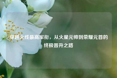 穿越火线最高军衔，从火星元帅到荣耀元首的终极晋升之路